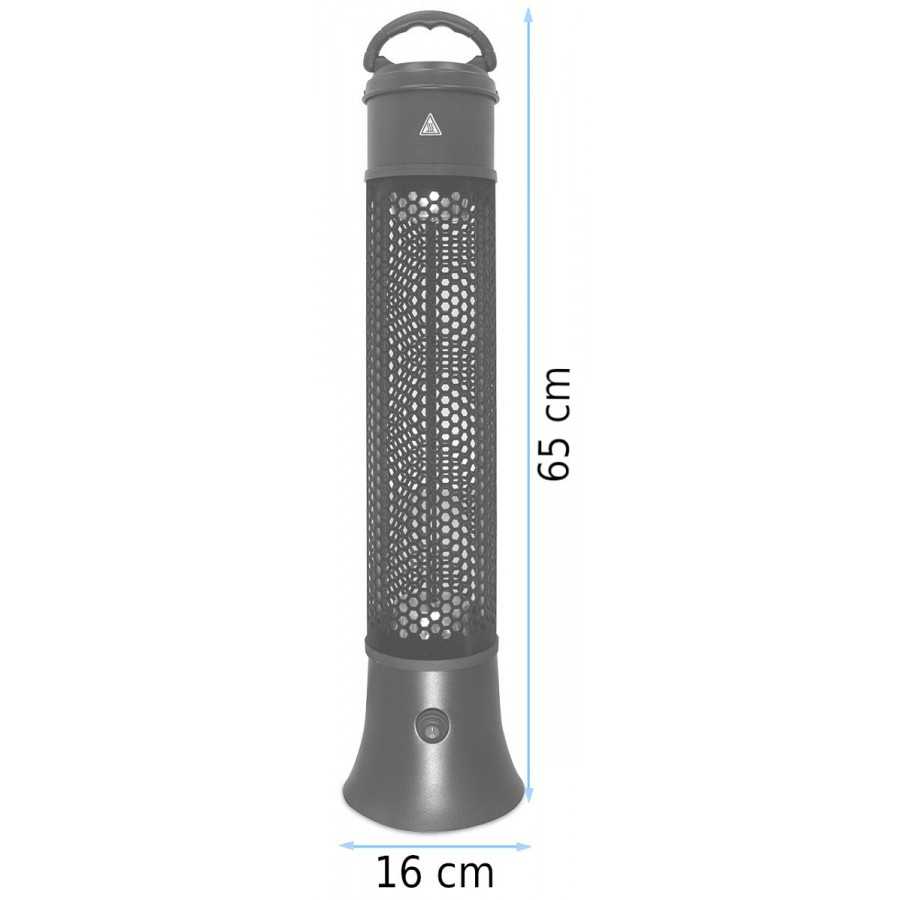 Infrared wall heater for bathroom