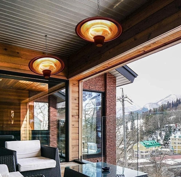 Wall mount heater for pub garden